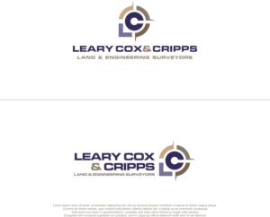 Leary Cox & Cripps Land & Engineering Surveyors | Logo Design by Farqaleit™