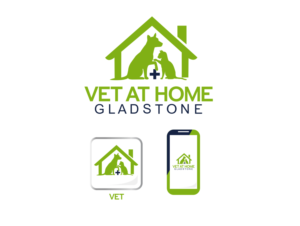 Vet At Home Gladstone | Logo Design by Annabella