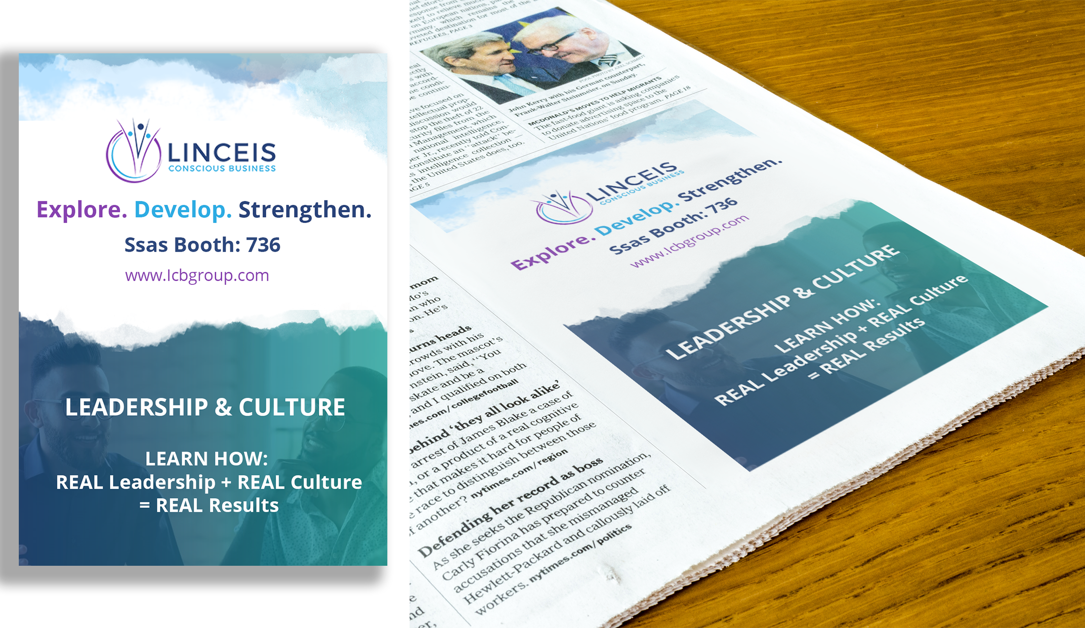 Design Publicitaire par Kristina Andonoff pour Linceis Conscious Business Group, LLC | Design #23747866