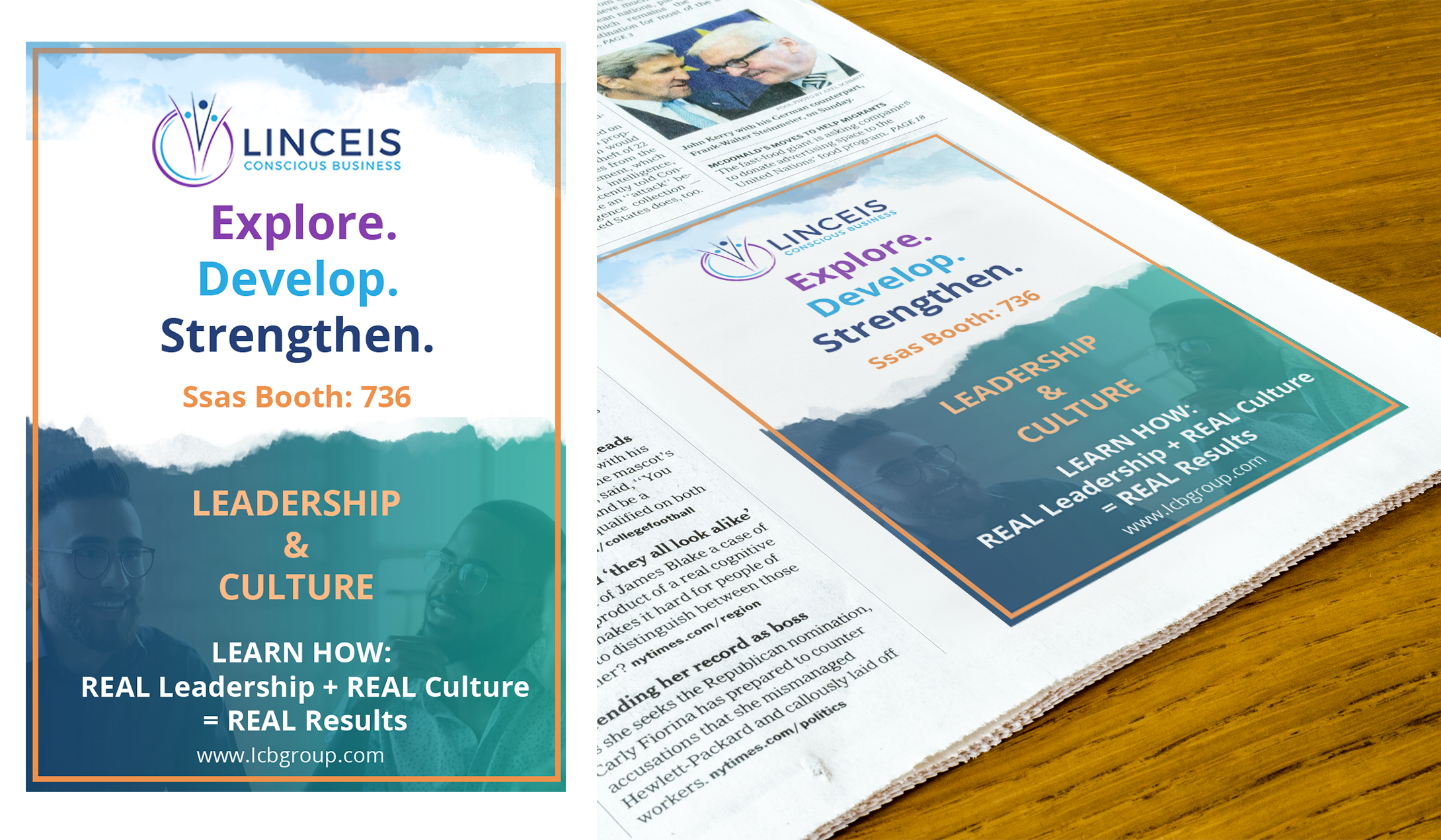 Advertisement Design by Kristina Andonoff for Linceis Conscious Business Group, LLC | Design #23750573