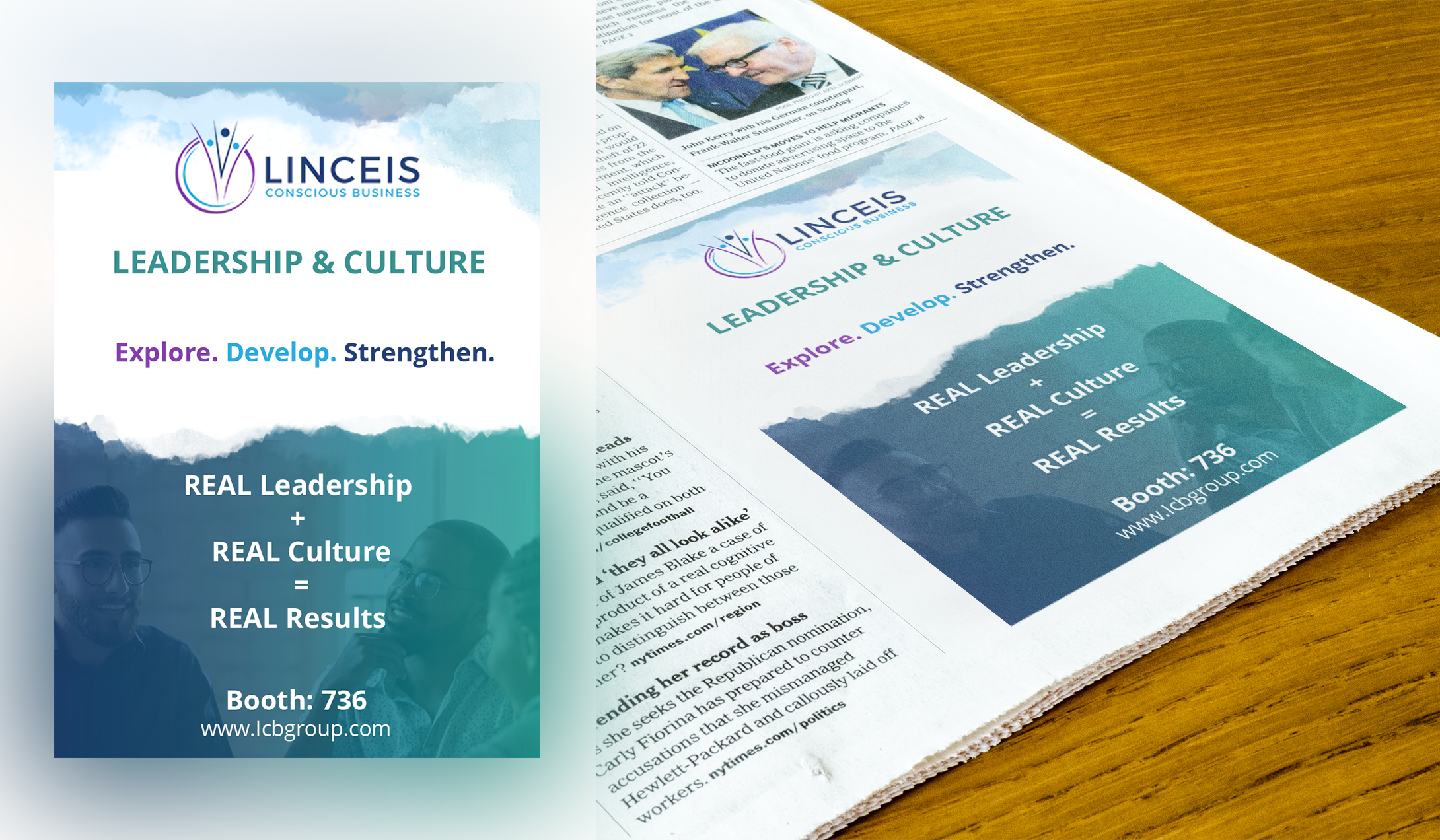 Advertisement Design by Kristina Andonoff for Linceis Conscious Business Group, LLC | Design #23760790