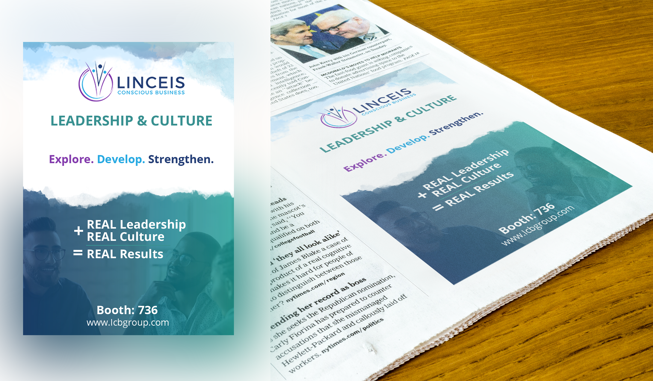 Design Publicitaire par Kristina Andonoff pour Linceis Conscious Business Group, LLC | Design #23760791