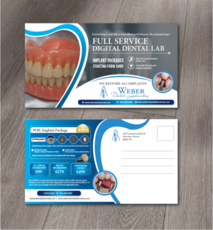 Postcard Design by alex989 for Weber Dental Laboratory | Design: #23768412