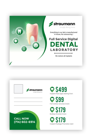 Postcard Design by Gexton for Weber Dental Laboratory | Design: #23782297