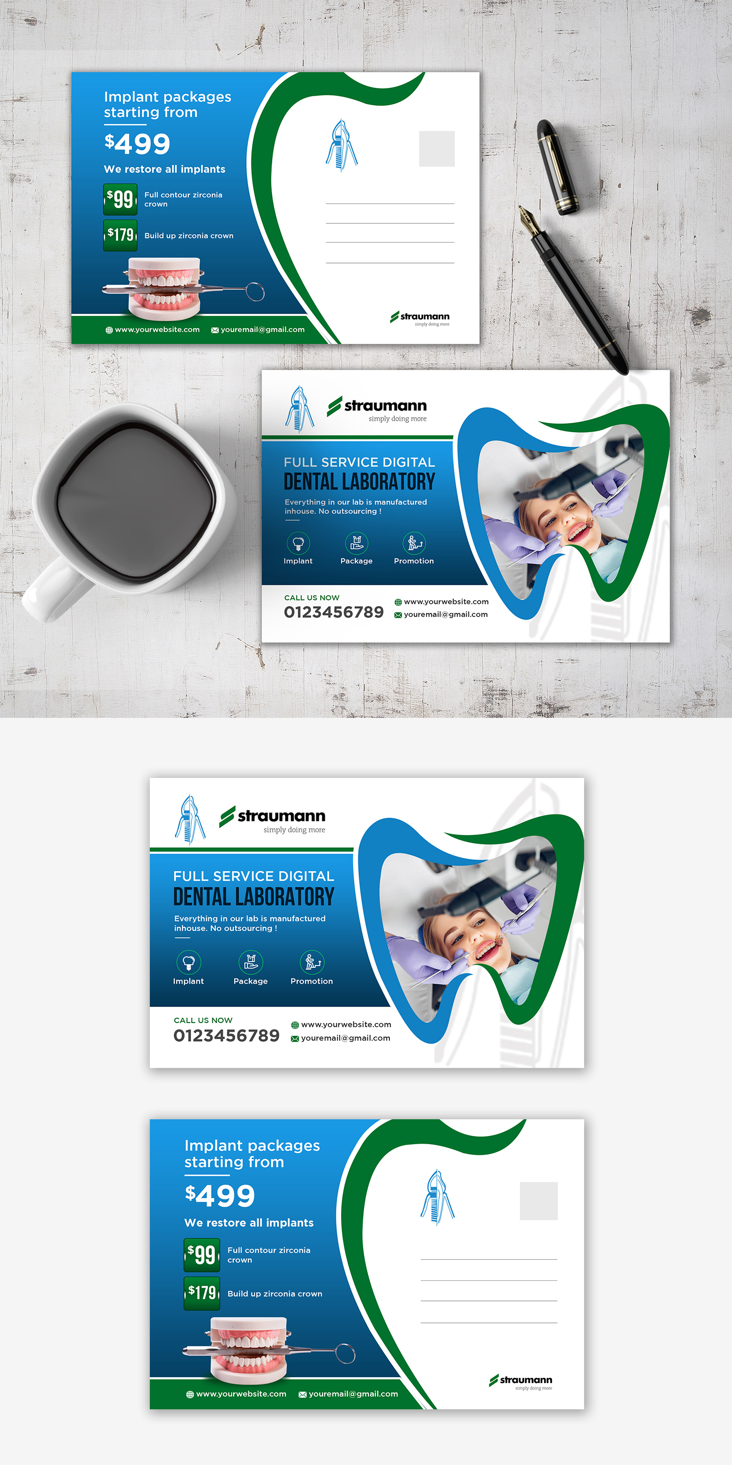 Postcard Design by debdesign for Weber Dental Laboratory | Design #23765352