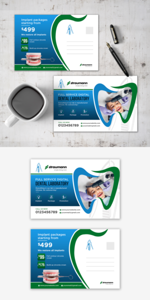 Postcard Design by debdesign for Weber Dental Laboratory | Design: #23765352