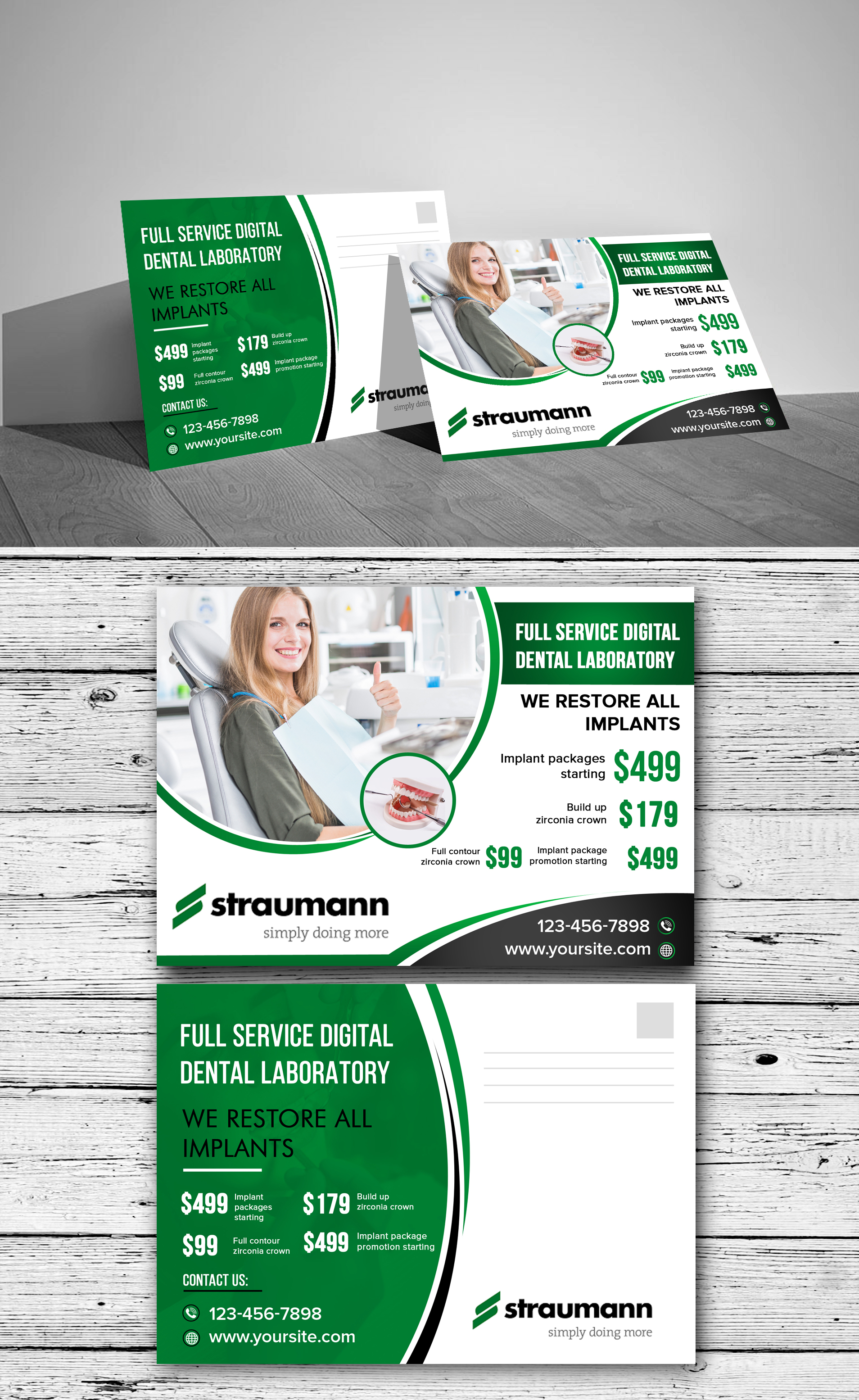 Postcard Design by LAXMI DESIGNHUB for Weber Dental Laboratory | Design #23784404