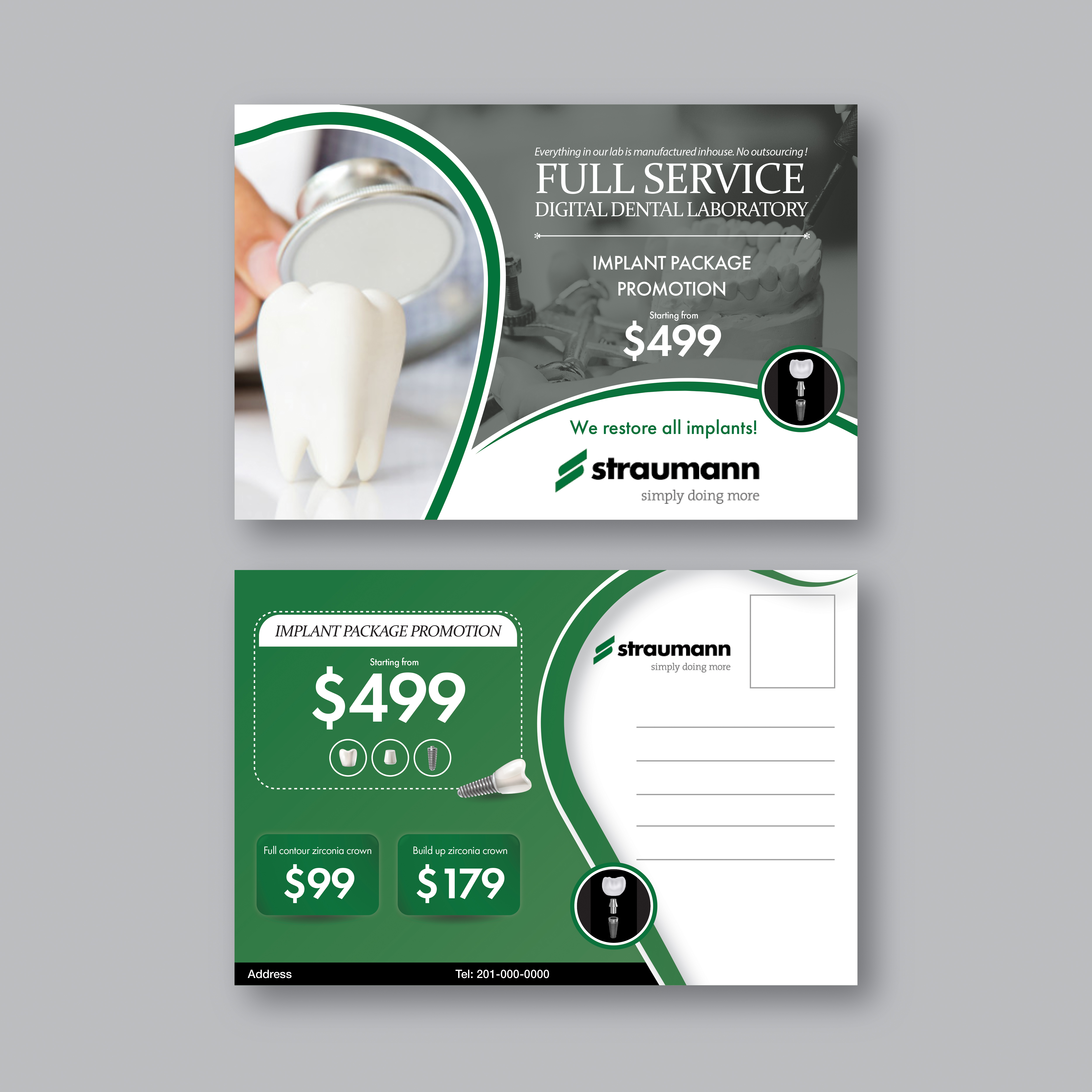 Diseño de Postal por hellgrid para Weber Dental Laboratory | Diseño #23768270