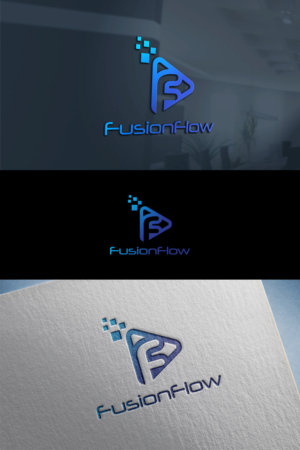FusionFlow       or       Fusion/Flow | Diseño de Logo por GoodTimes$$$