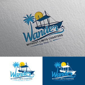 Wander Without Limits Charters      Key West, FL  We are flexible regarding  color. | Logo Design by Rii