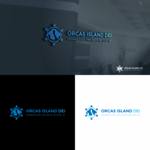 Orcas Island DEI: Connecting the Dots within Us! | Logo Design by ZiangArt_Studio