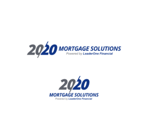 20/20 Mortgage Solutions, Powered by LeaderOne Financial | Logo Design by anico