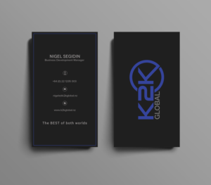K2K Global Business Card Design | Business Card Design by chandrayaan.creative