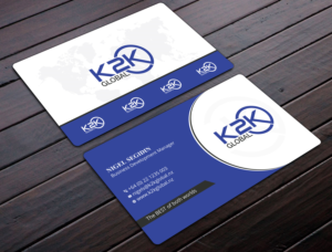 K2K Global Business Card Design | Design de Carte de Visite par Uttom 2