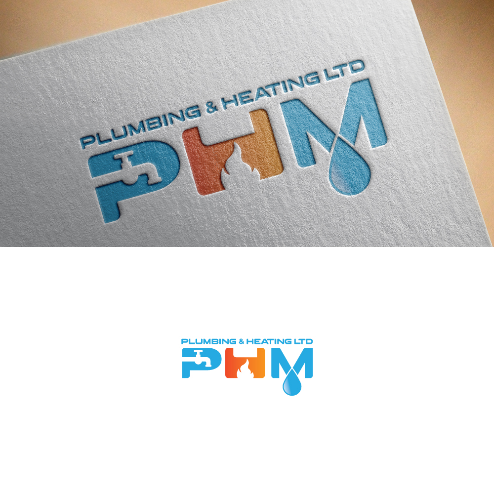 Diseño de Logo por Just Pixels para PHM Plumbing & Heating Ltd | Diseño #23766980