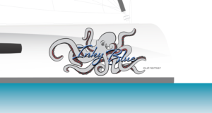 Boat Hull Design for Outremer 51 name Inky Blue | Grafik-Design von atularts
