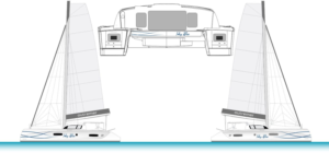 Boat Hull Design for Outremer 51 name Inky Blue | Graphic Design by A10