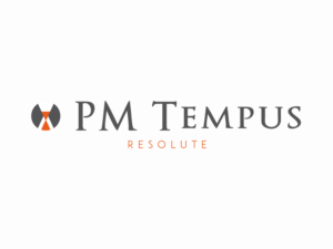 Company name "PM Tempus" and tagline "Resolute" this part should be in small text and not distract from company name | Logo-Design von nicholash