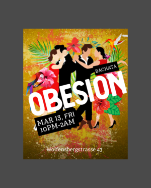 party concept called Obsesión.* | Flyer-Design von AnneWanjiku