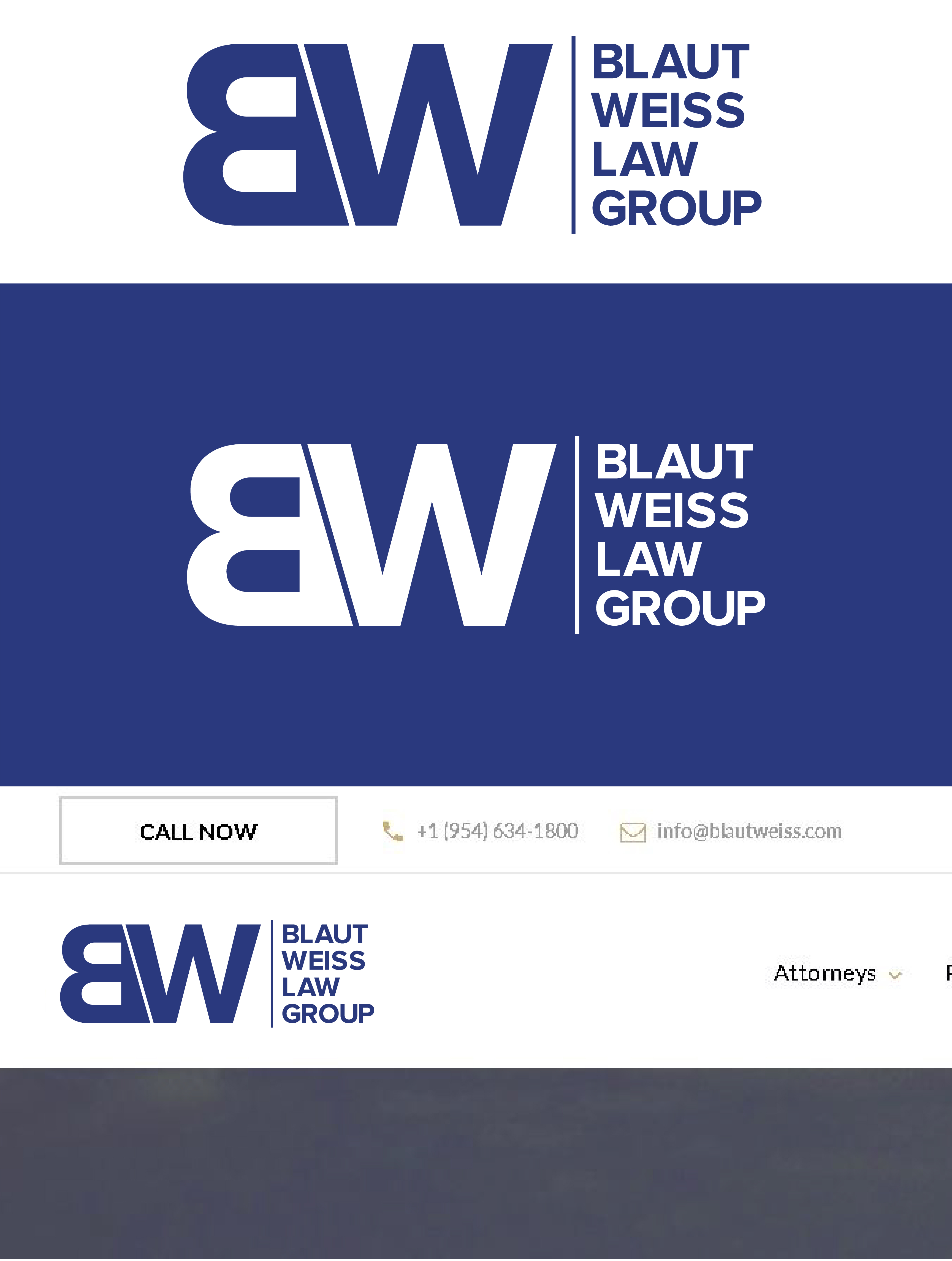 Logo Design by RGraphicDesigns for Blaut Weiss Law Group | Design #23772720