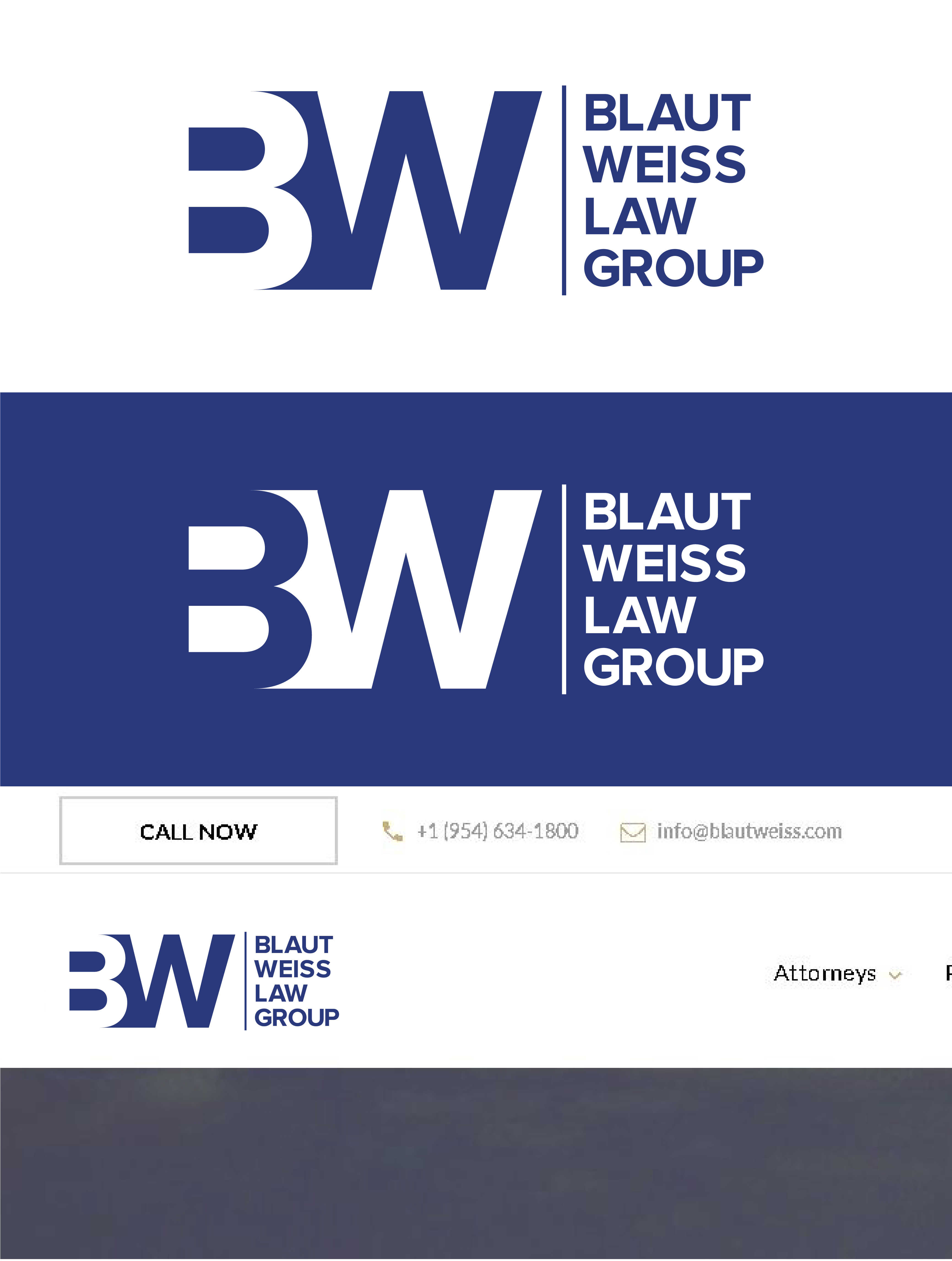 Logo Design by RGraphicDesigns for Blaut Weiss Law Group | Design #23772785
