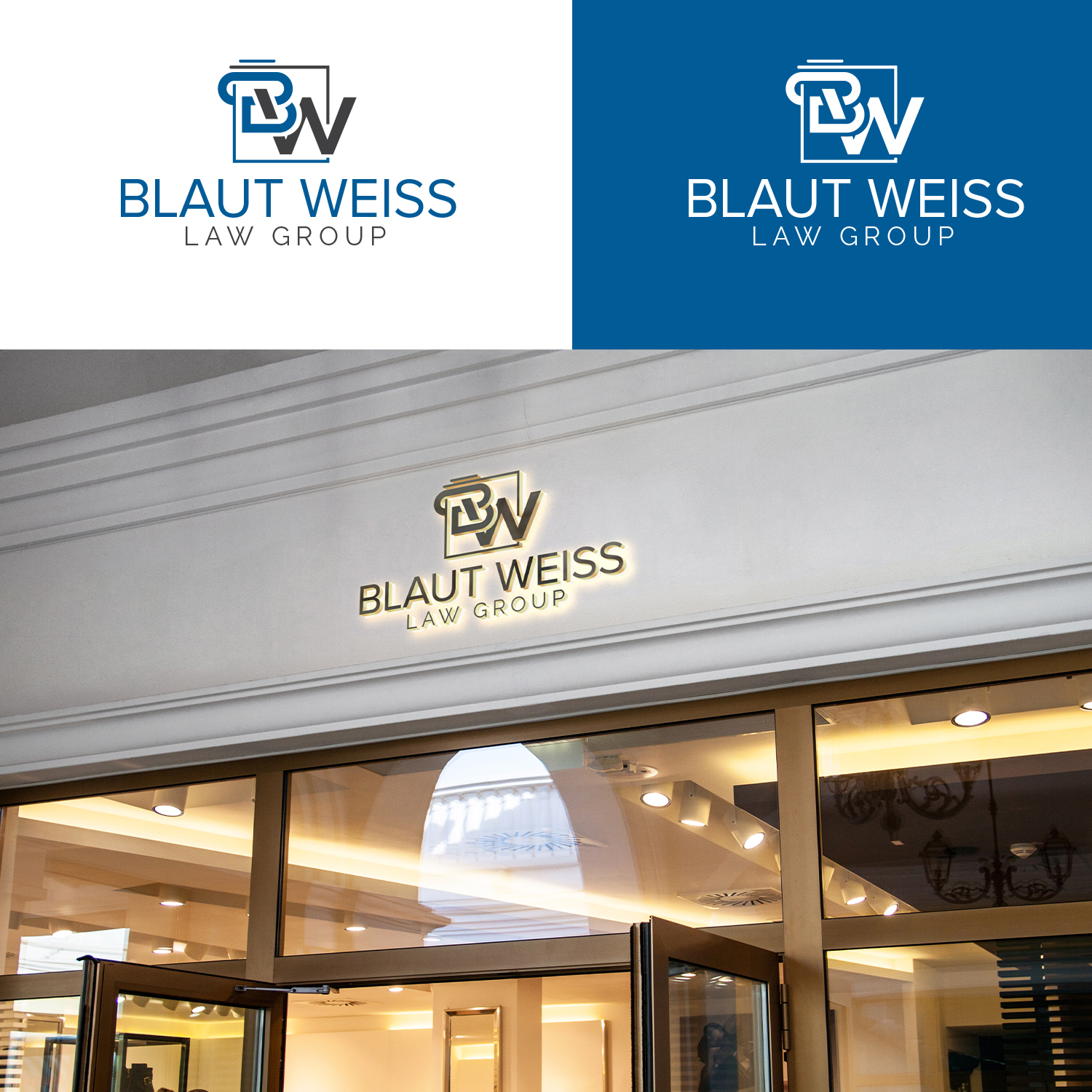 Logo Design by Maxo-Biz for Blaut Weiss Law Group | Design #23774347