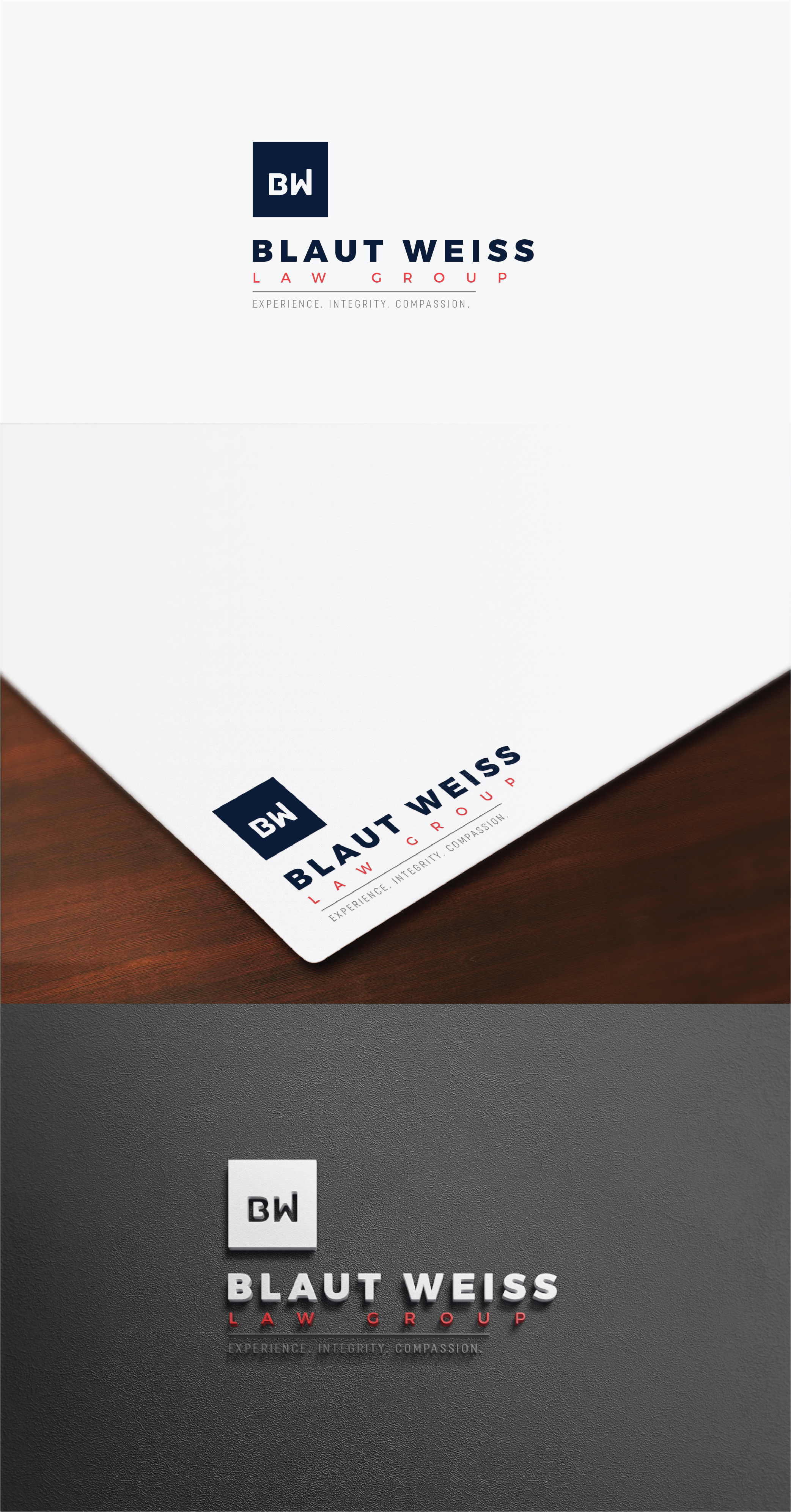 Logo-Design von IMilenovic für Blaut Weiss Law Group | Design #23777481