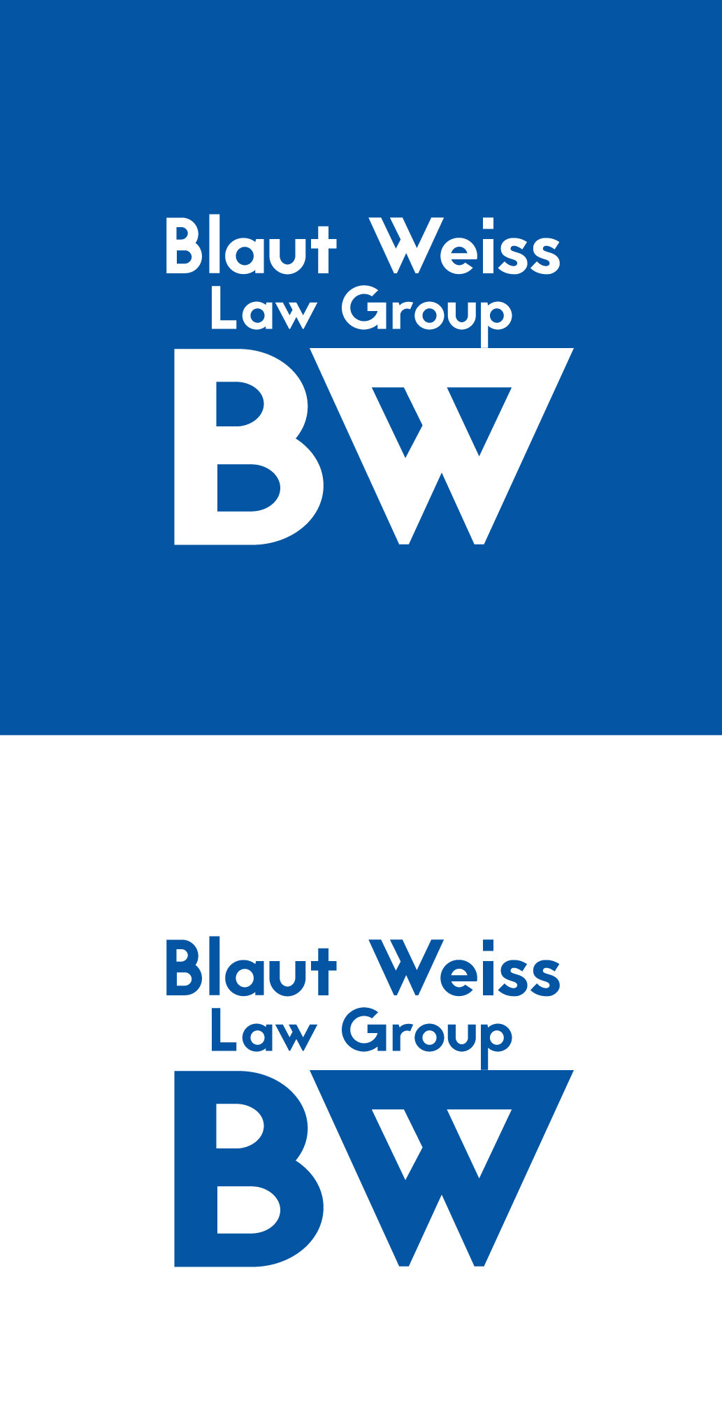 Logo Design by Ancient Flame for Blaut Weiss Law Group | Design #23823312
