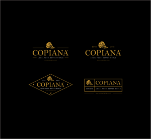 Two versions of the logo are attached, but we want to add our website - www.copiana.com and "Local Food.  Better World" as well | Logo Design by Gree™