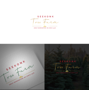 Seekonk Tree Farm, Great Barrington ,MA    Since 1978      (no preference in order of words | Logo Design by Alex Petersen