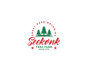 Seekonk Tree Farm, Great Barrington ,MA    Since 1978      (no preference in order of words | Logo Design by Ng V Duc