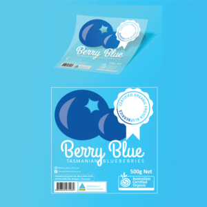 Label Design by nancyy for Berry Blue Blueberries | Design: #23776297