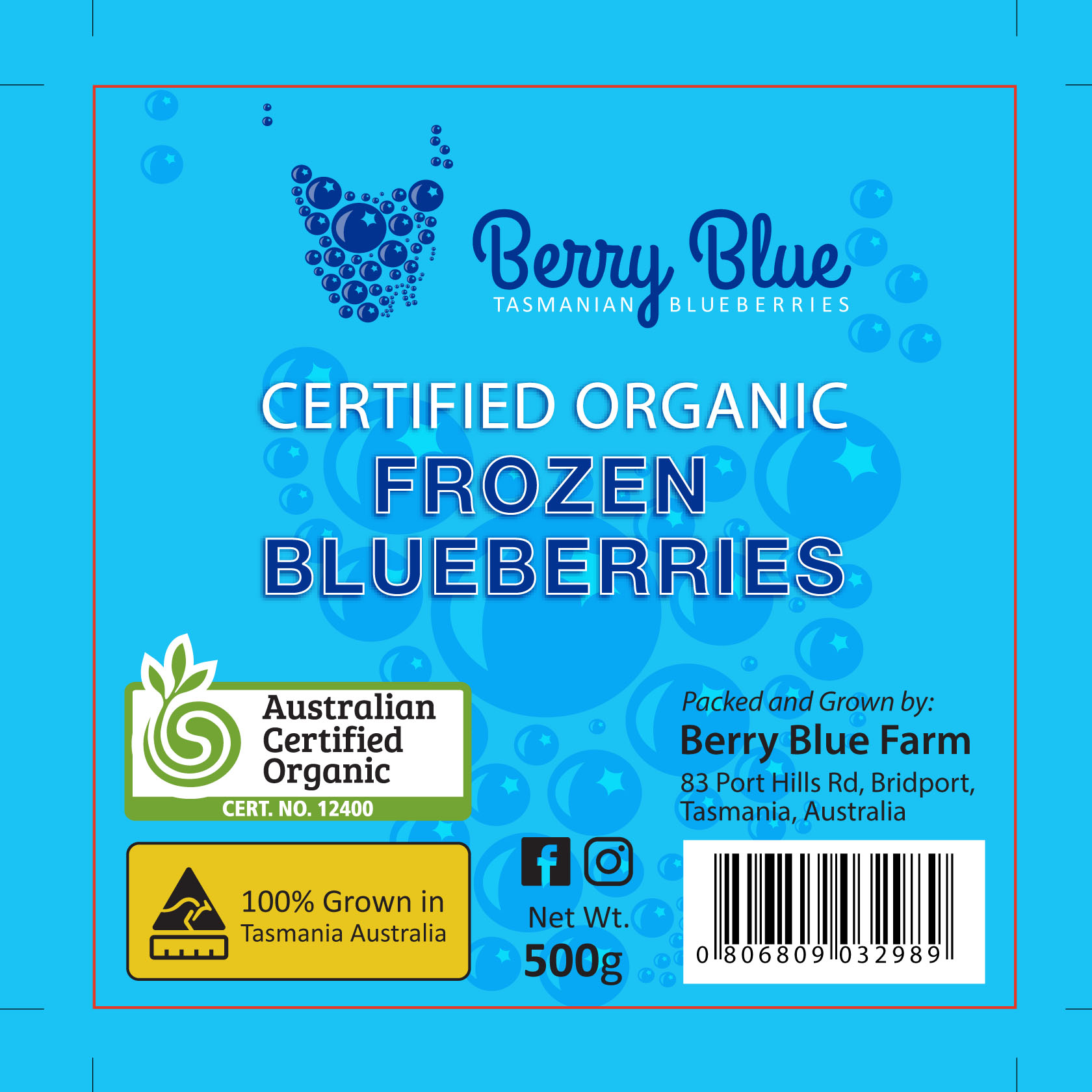 Label Design by ***strange*** for Berry Blue Blueberries | Design #23777897