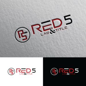 Red 5 Law & Title (or) Red Five Law & Title | Logo Design by Rii