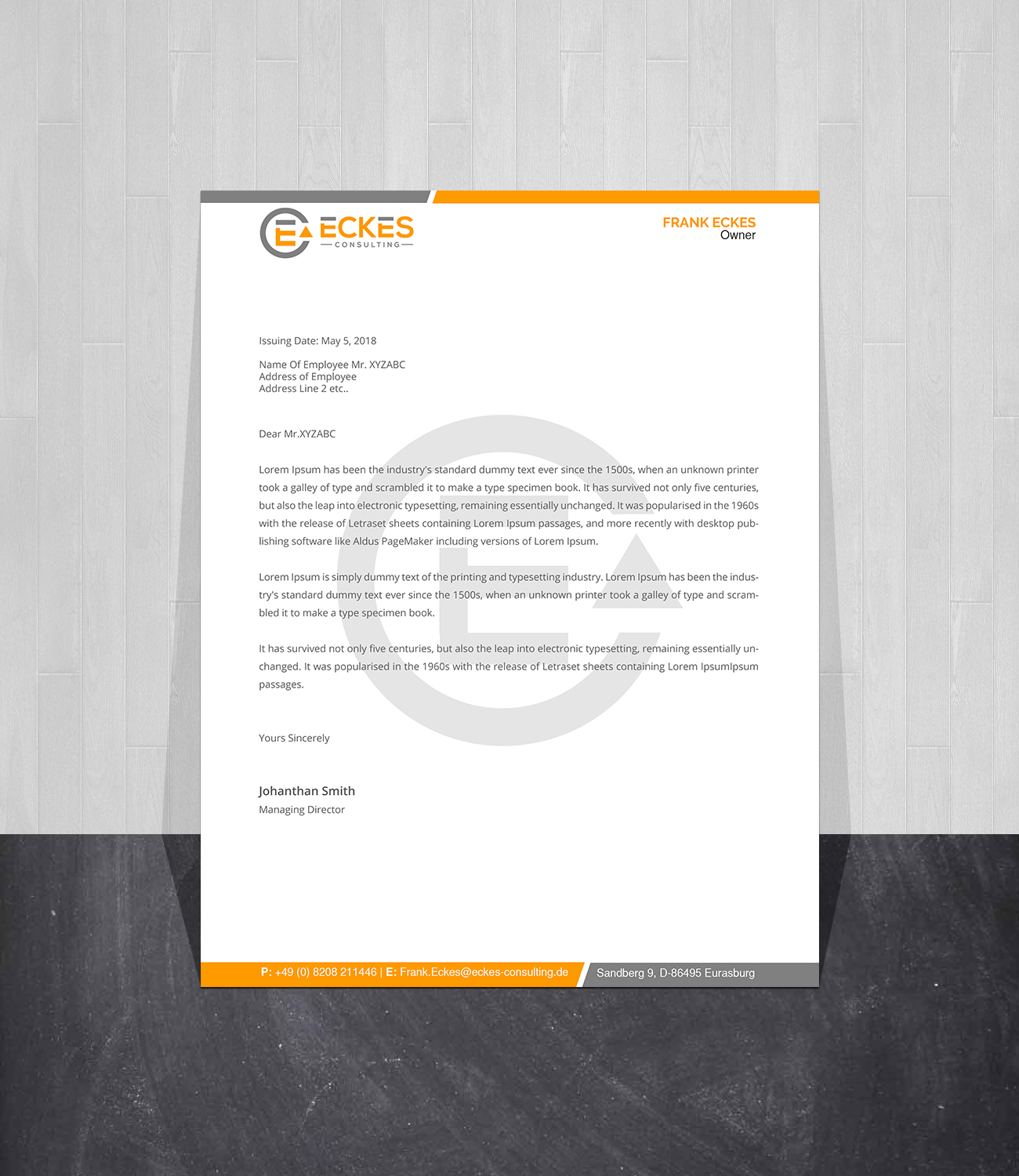 Business Card Design by Creations Box 2015 for eckes-consulting | Design #23822638