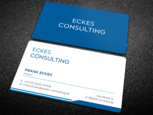 Business Card Design by Tripti Ranjan Gain for eckes-consulting | Design: #23774104