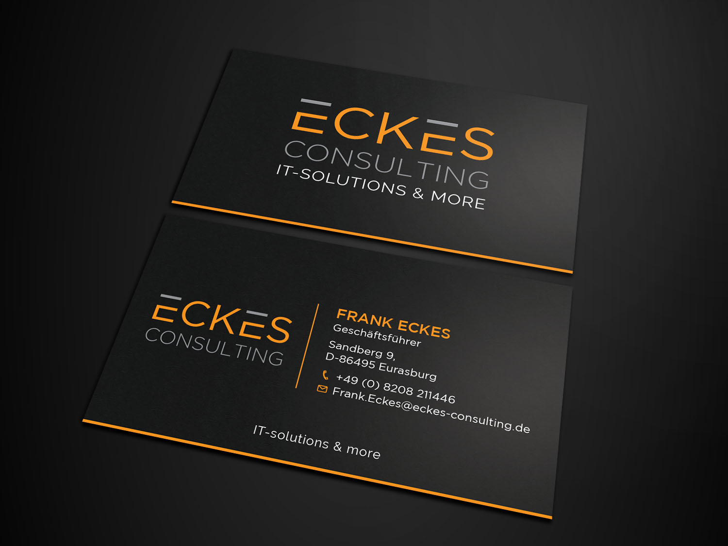 Business Card Design by Tripti Ranjan Gain for eckes-consulting | Design #23782013