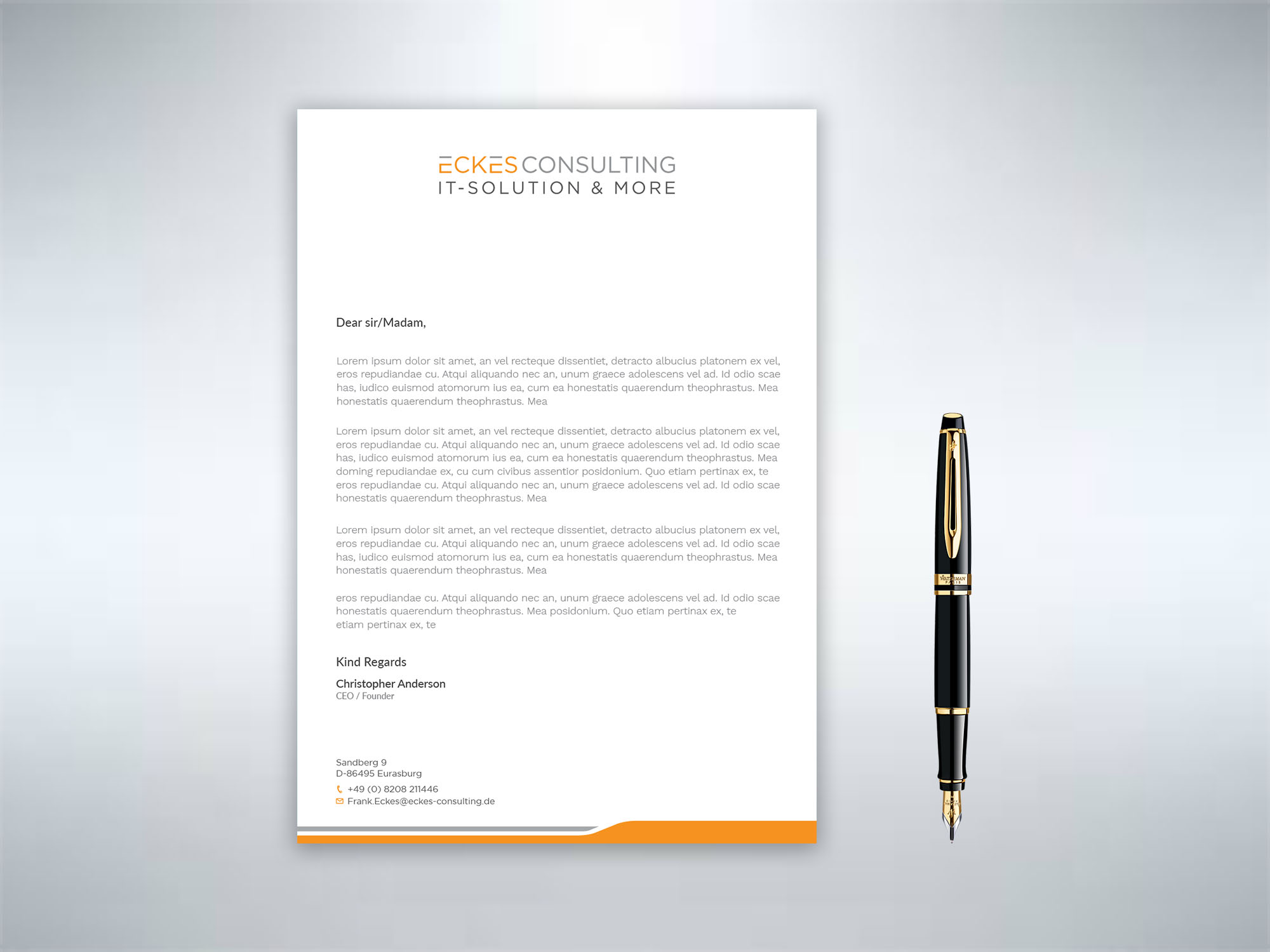 Business Card Design by Tripti Ranjan Gain for eckes-consulting | Design #23799744