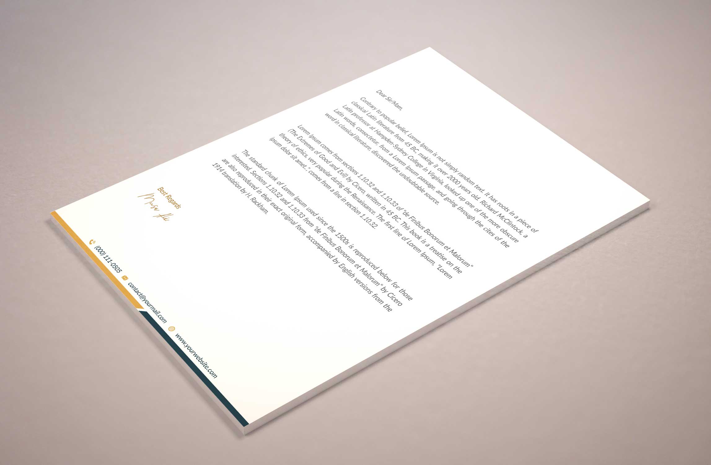 Stationery Design by Musa. A for this project | Design #23777663