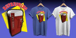 Retro Coca-Cola style T shirt design  | T-Shirt-Design von Al Pech