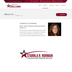 Starrla R. Norman Insurance and Financial Services. | Logo Design by Rhibas