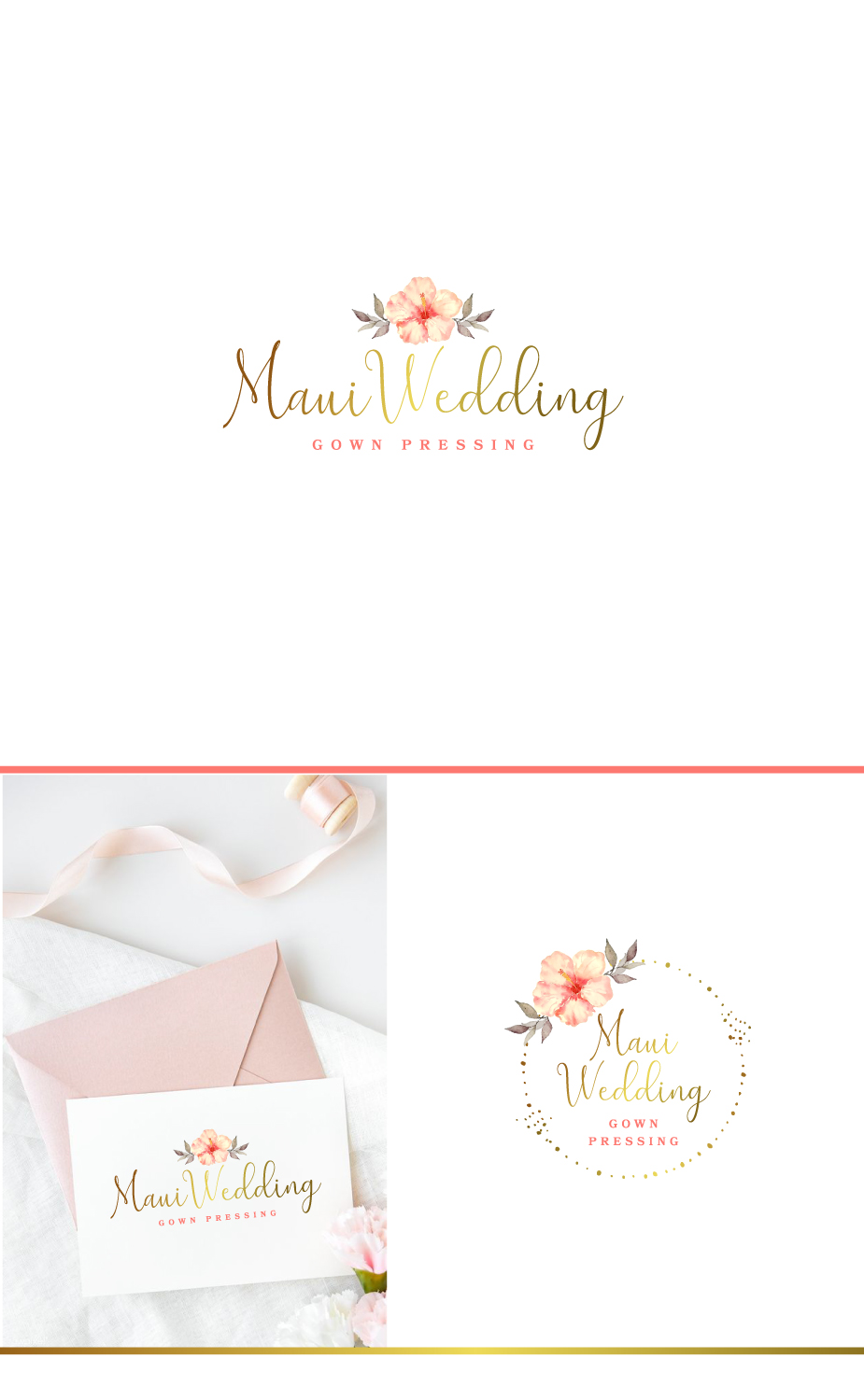 Diseño de Logo por ultramarin para Maui Wedding Gown Pressing | Diseño #23782576
