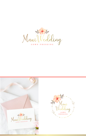 Maui Wedding Gown Pressing | Design de Logo par ultramarin