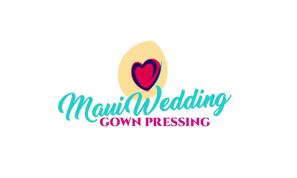 Logo Design by trufya for Maui Wedding Gown Pressing | Design #23788279