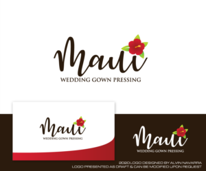 Logo Design by alvinnavarra for Maui Wedding Gown Pressing | Design: #23781122