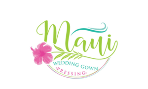 Logo Design by logoQ for Maui Wedding Gown Pressing | Design: #23786052