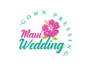 Logo Design by logoQ for Maui Wedding Gown Pressing | Design: #23786053
