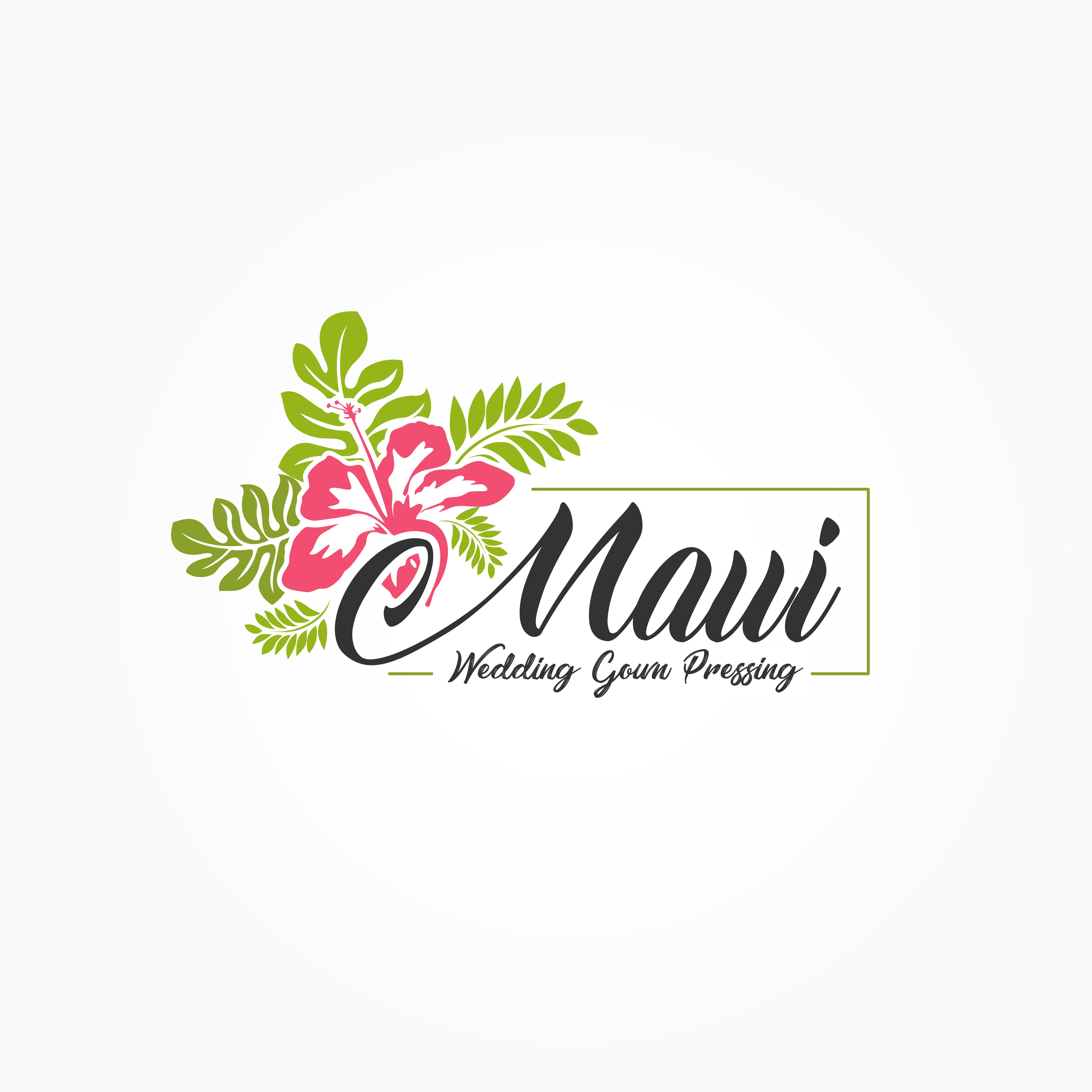 Logo Design by sachin95 for Maui Wedding Gown Pressing | Design #23783315