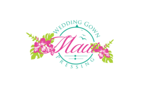 Logo Design by GODDREAMCREATION for Maui Wedding Gown Pressing | Design: #23782669