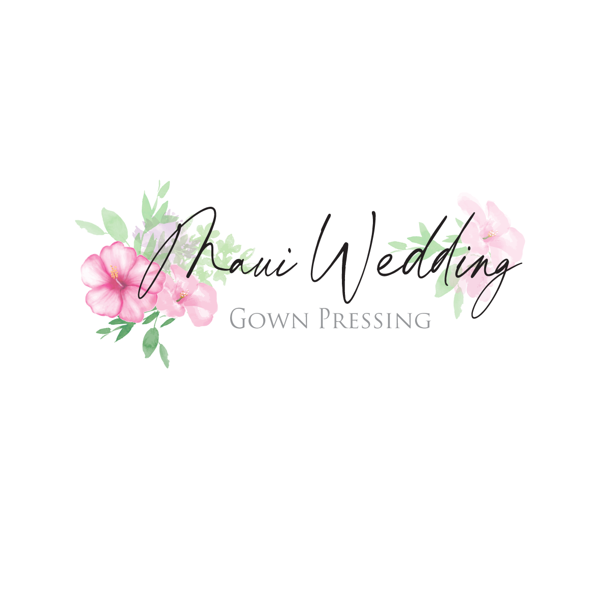 Logo Design by Samantha Ward Design for Maui Wedding Gown Pressing | Design #23787390